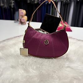 Fuşya Petek Baskılı El Çantası