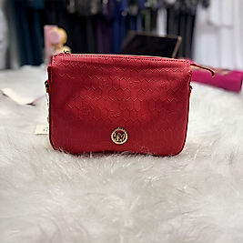 Kırmızı Print Kadın Çapraz Askılı Çanta