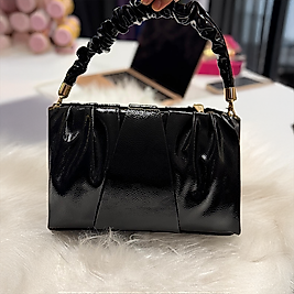 Büzgü Detaylı El ve Omuz Çantası