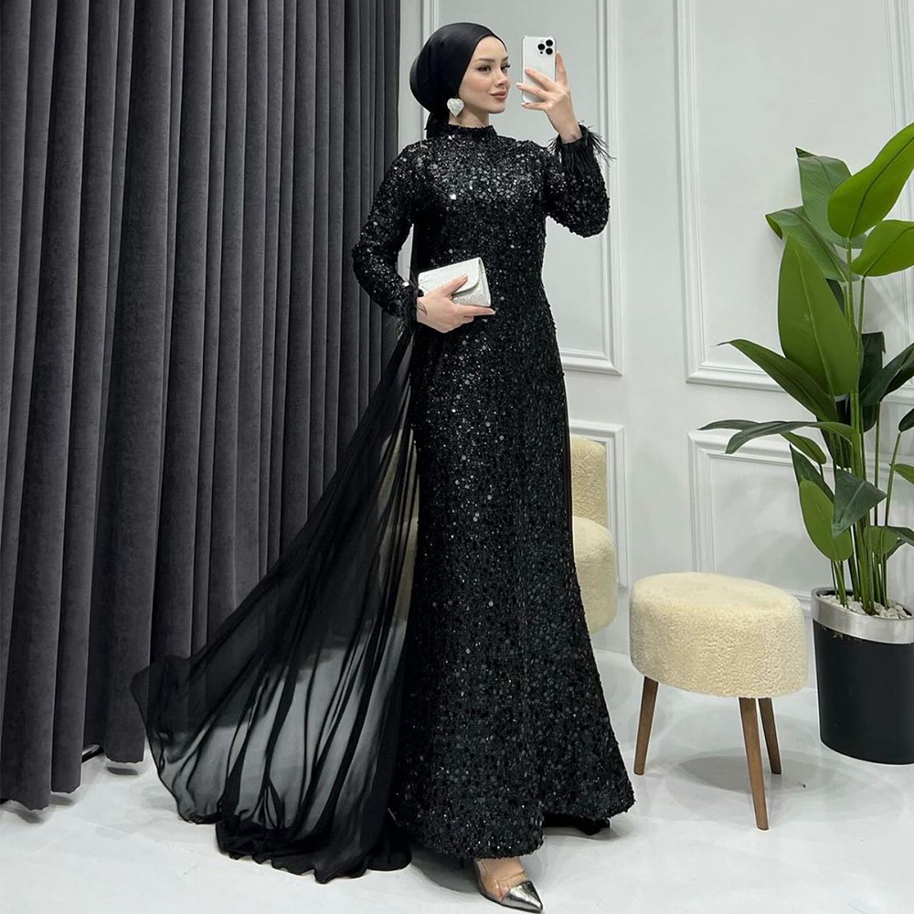 Belden Pelerinli Abiye